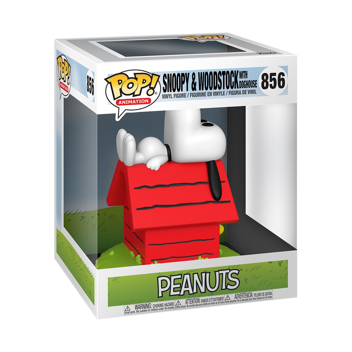 FUNKO POP! ANIMATION SNOOPY & WOODSTOCK W/DOGHOUSE #856