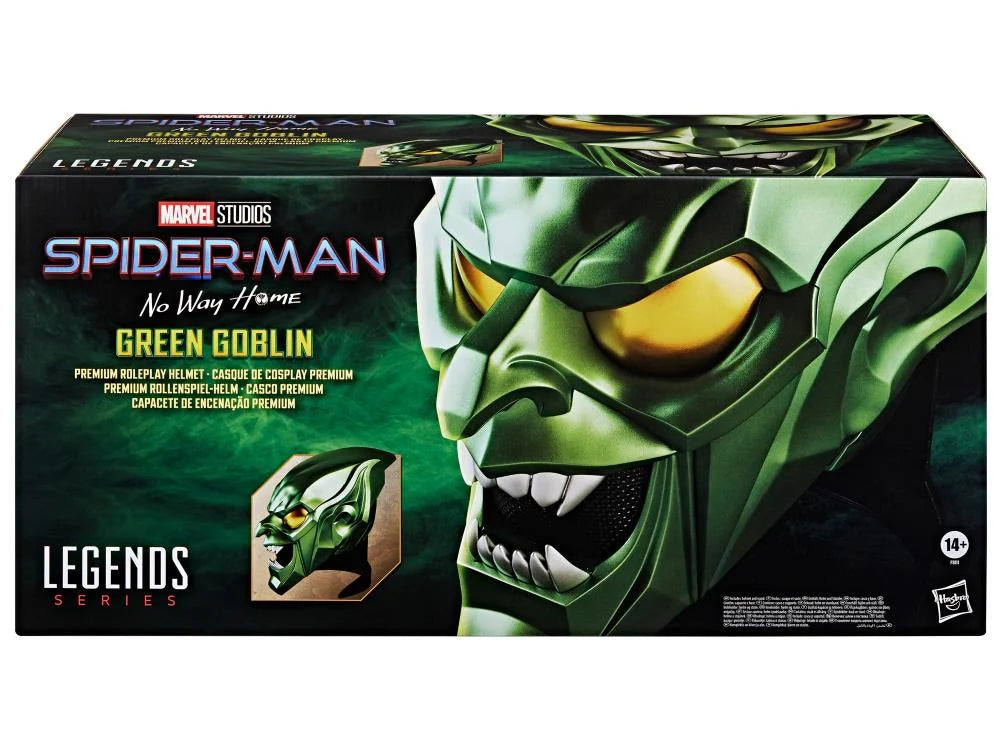 MARVEL LEGEND SERIES SPIDERMAN NO WAY HOME  GREEN GOBLIN ELECTRONIC HELMET