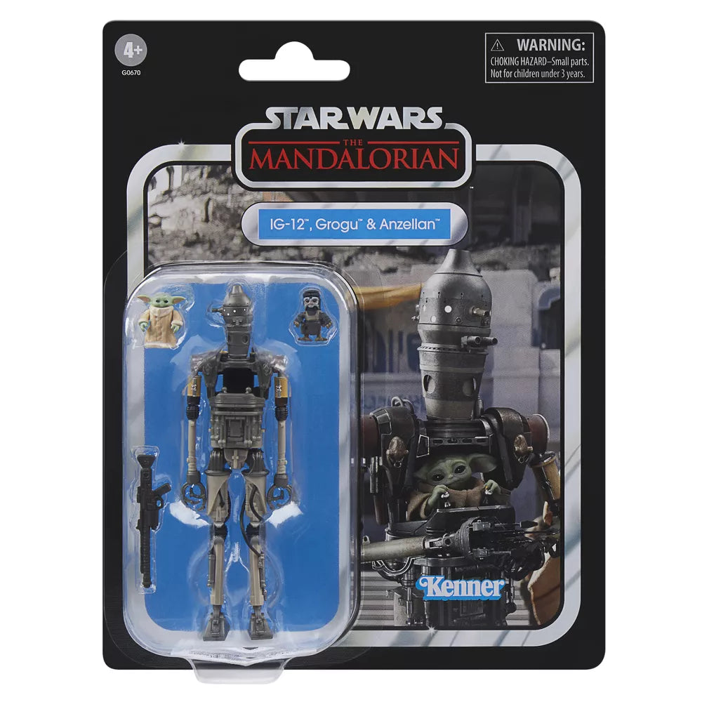 STAR WARS THE MANDALORIAN  IG-12, GROGU & ANZELLAN