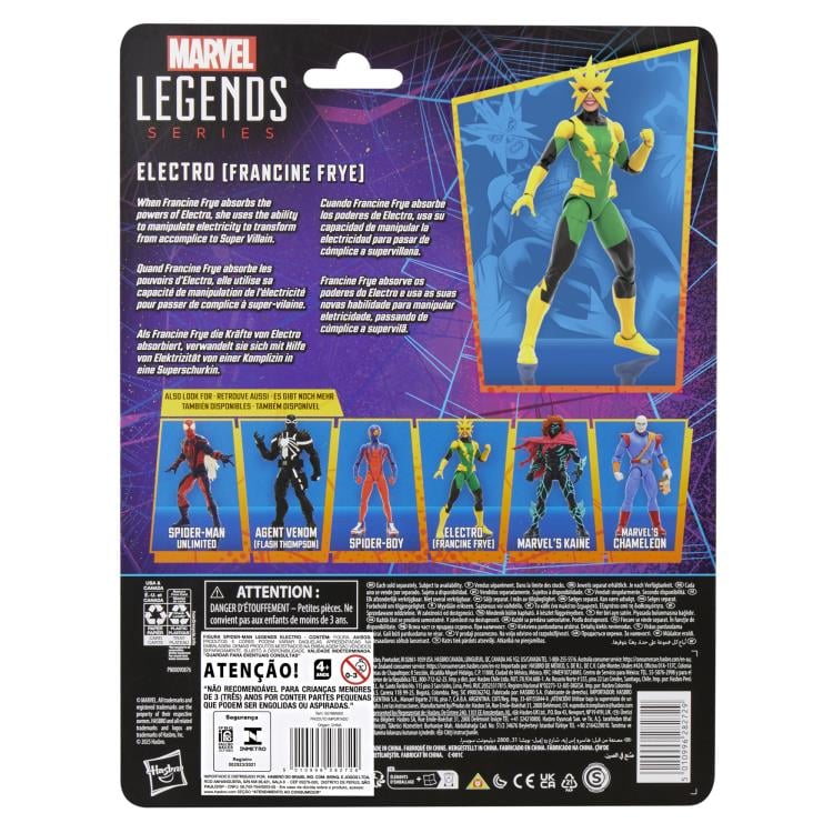 MARVEL LEGEND SERIES SPIDER-MAN ELECTRO (FRANCINE FRYE)