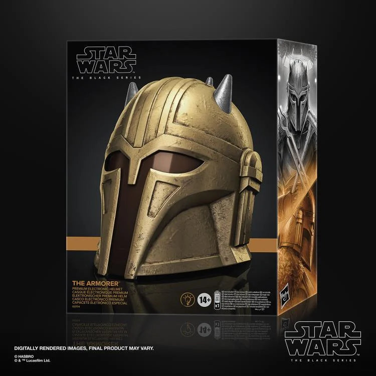 STAR WARS THE BLACK SERIES THE ARMORER ELECTRONIC HELMET