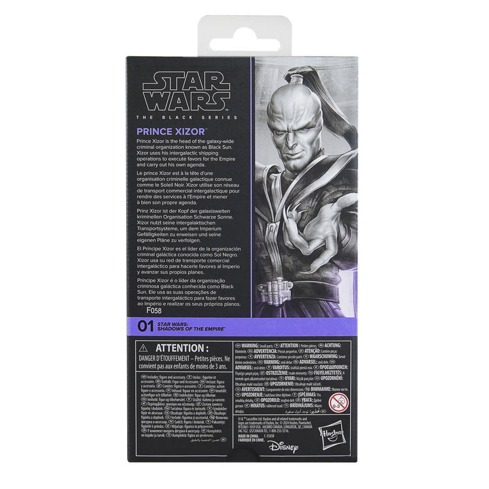 Star Wars The Black Series: Shadows of the Empire Prince Xizor