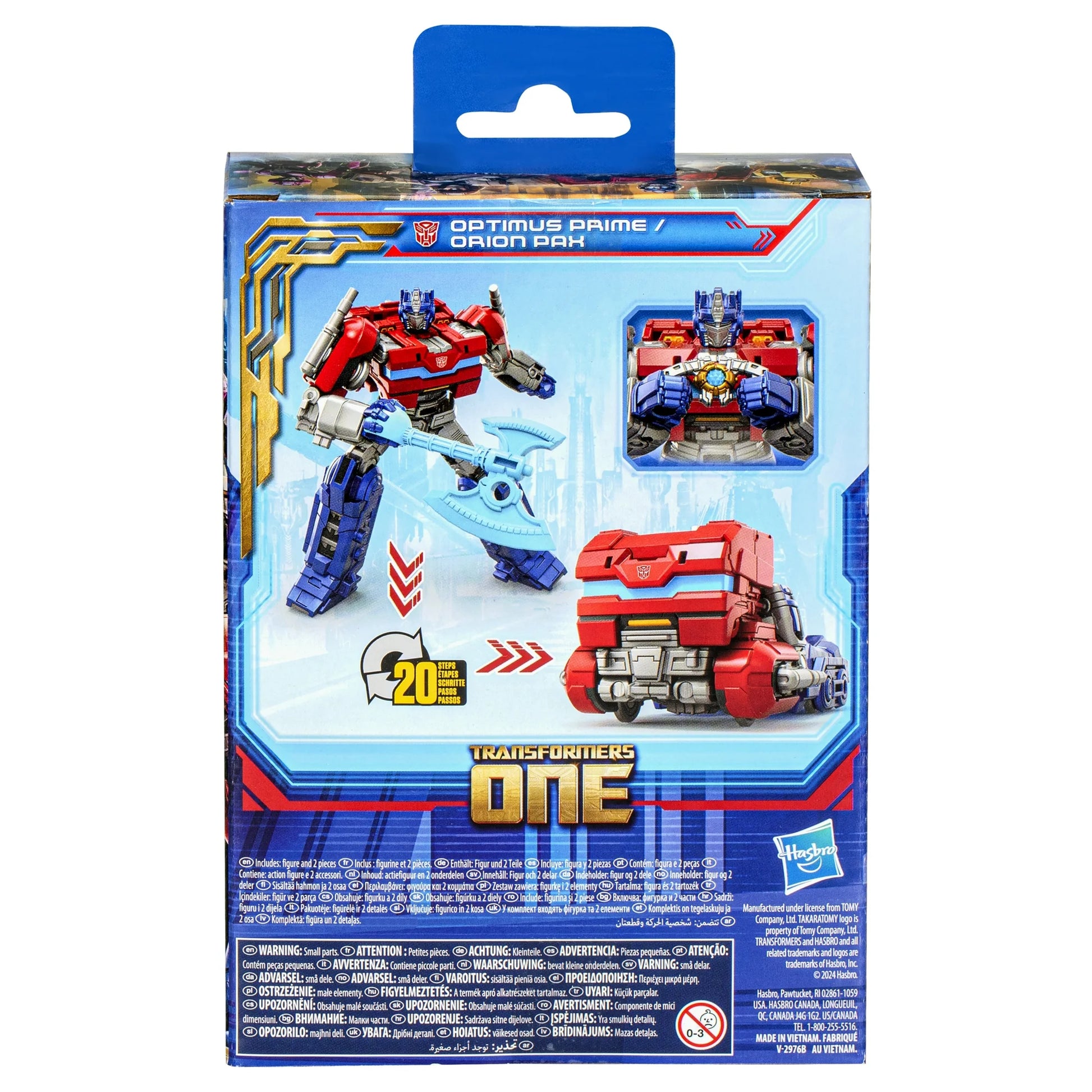TRANSFORMERS ONE  OPTIMUS PRIME/ ORION PAX