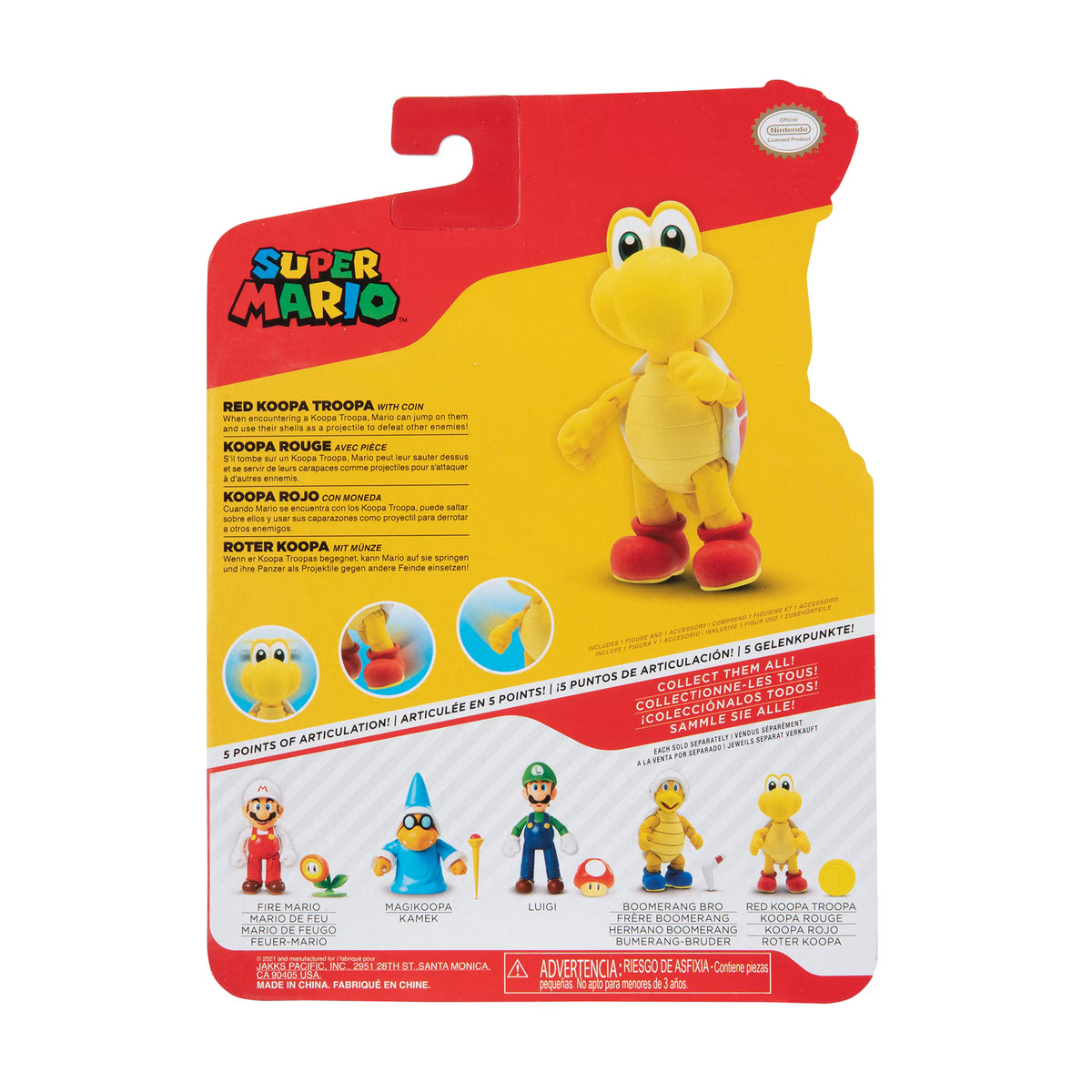 Super Mario Red Koopa Troopa w/ Coin
