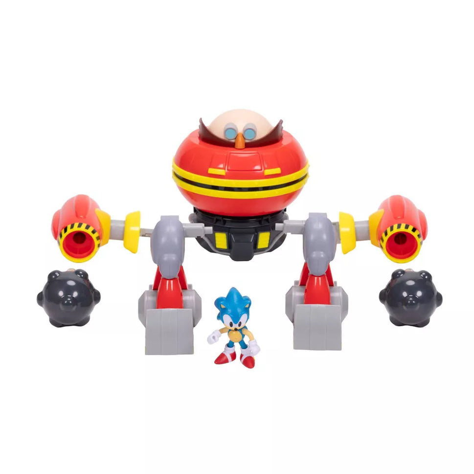 Sonic The Hedgehog Hammer Egg Robot + Sonic