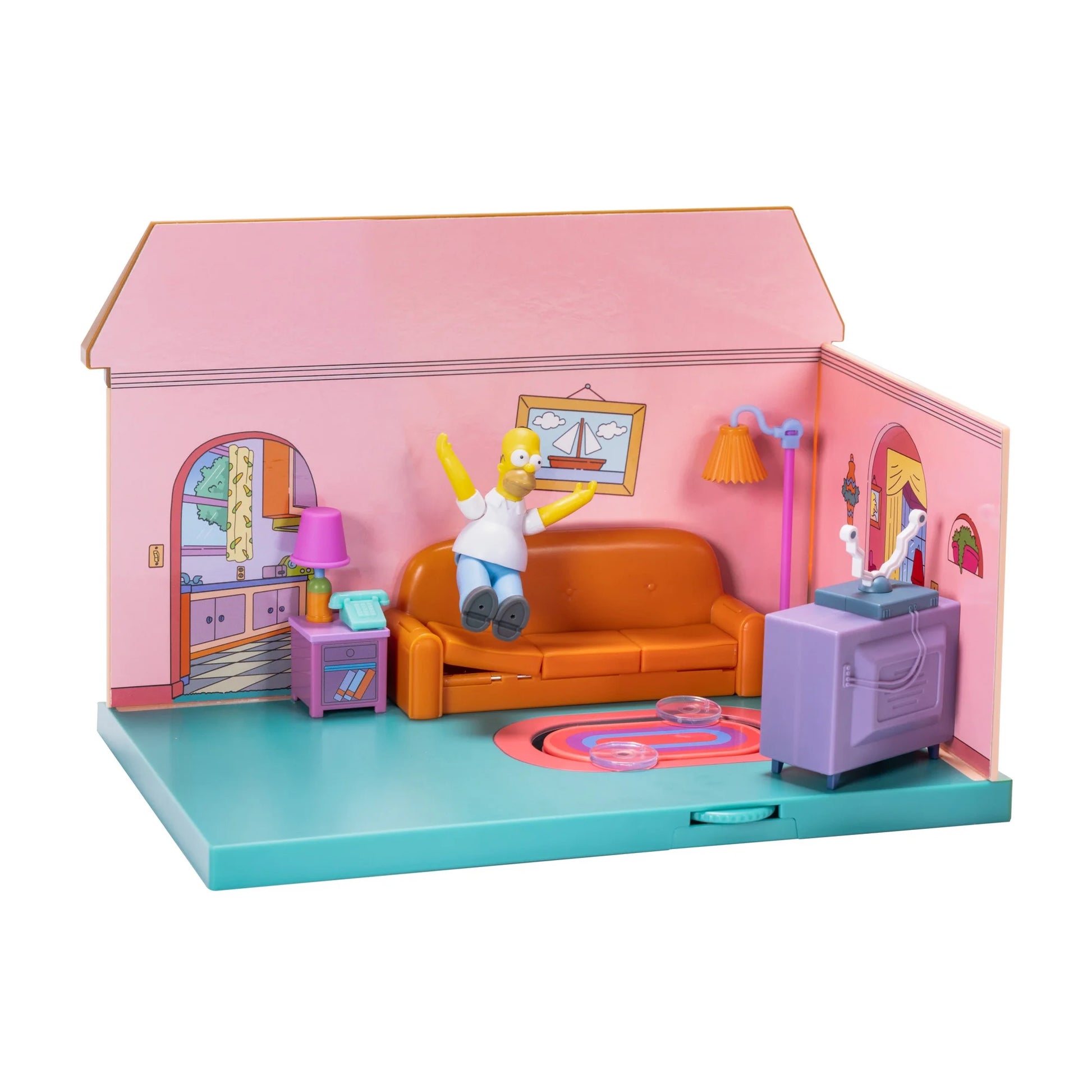 The Simpsons living Room Diorama + Homer