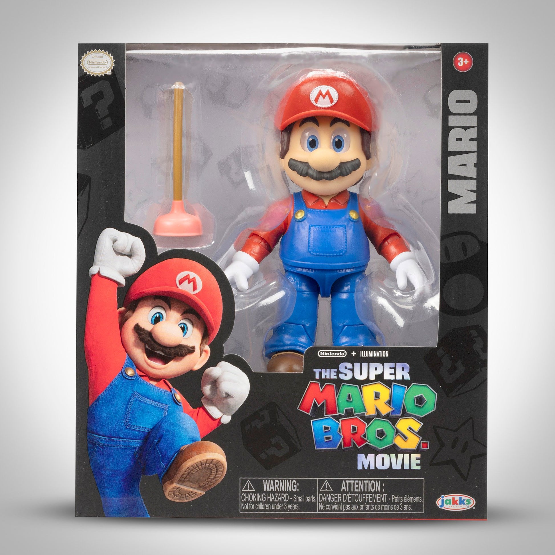 SUPER MARIO BROS THE MOVIE  MARIO W/ PLUNGER