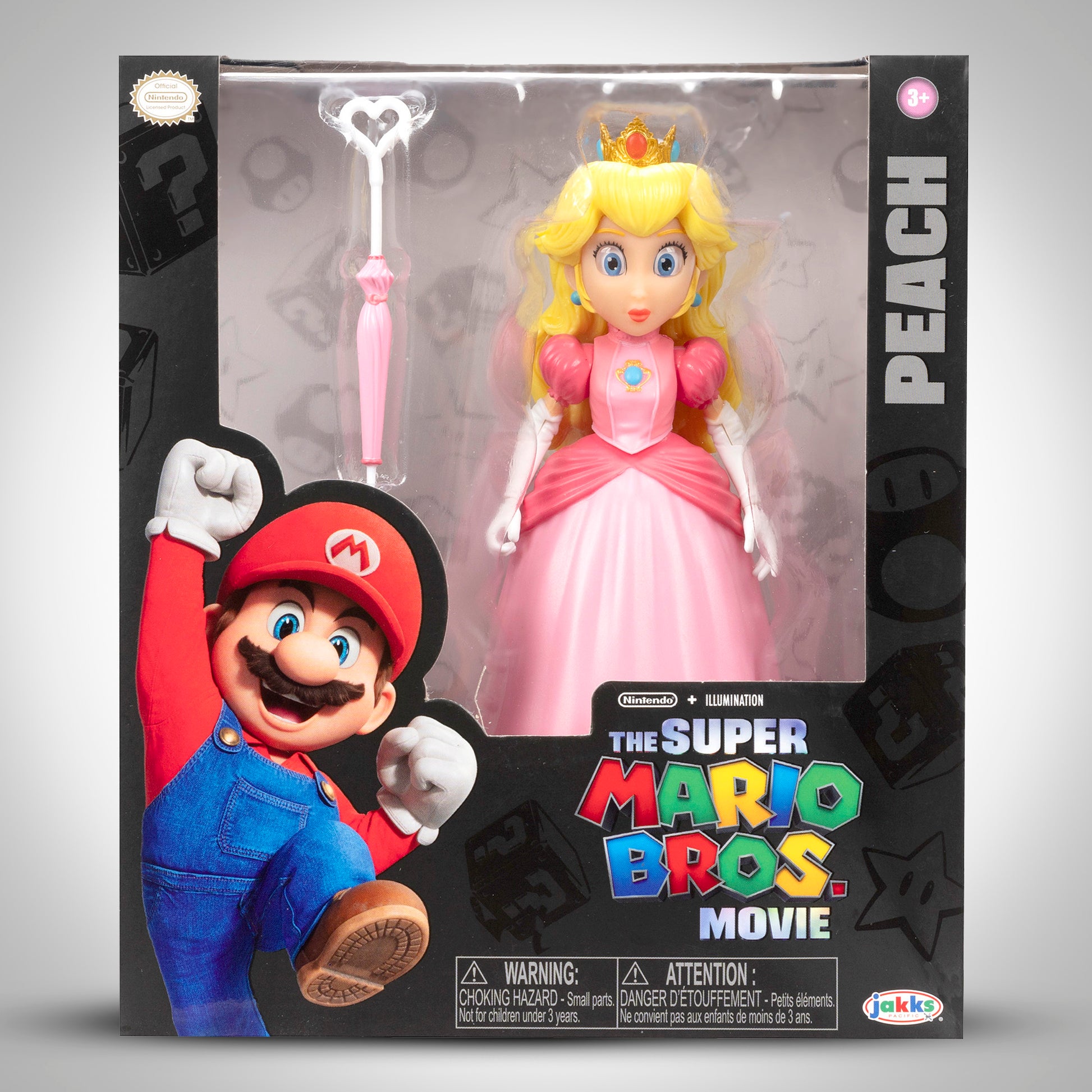 SUPER MARIO BROS THE MOVIE  PEACH W/ UMBRELLA