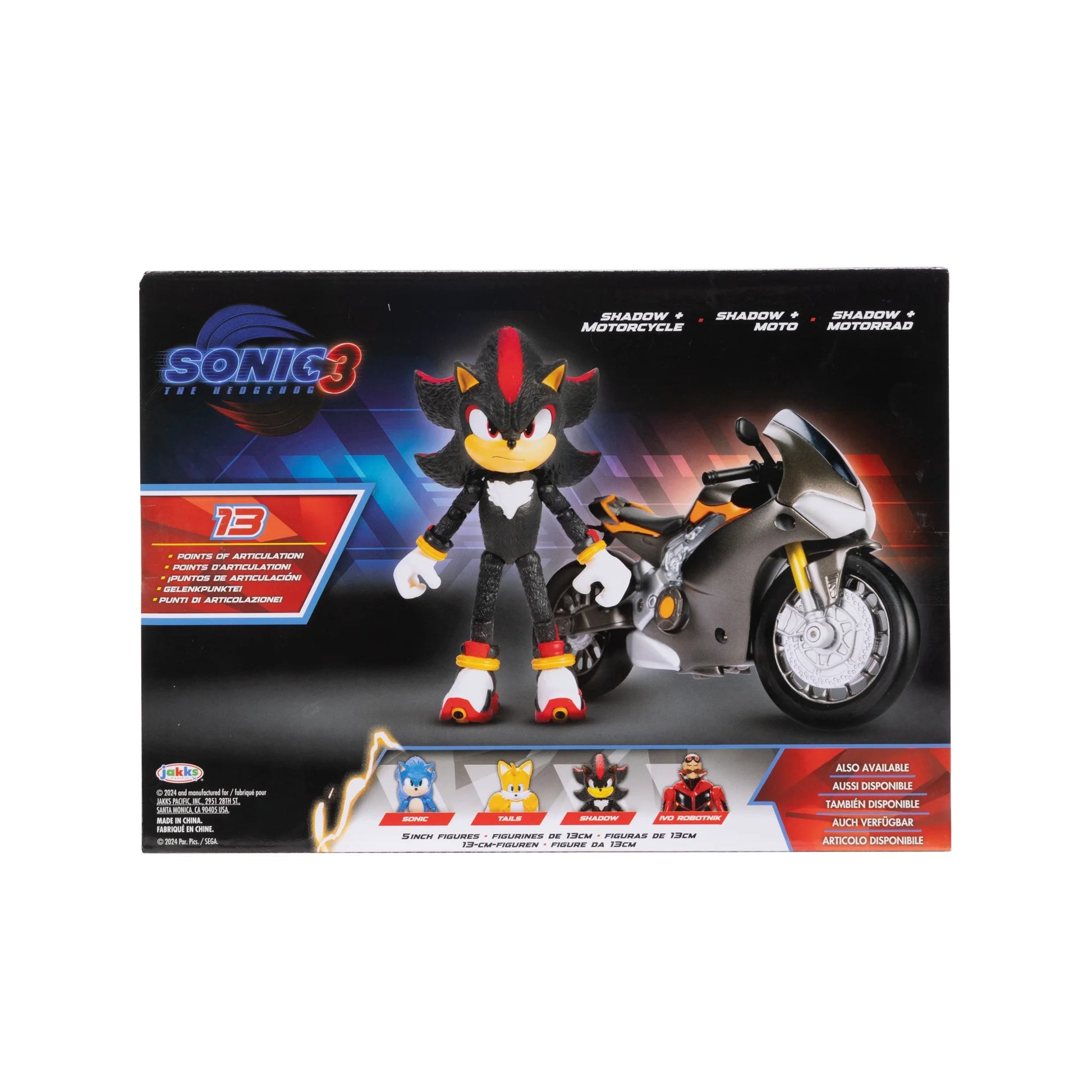 Sonic The Hedgehog 3 Shadow + Motorcycle