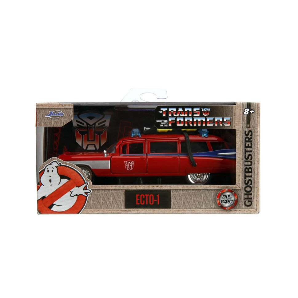Transformers X Ghostbusters Ecto-1 G1 Jada Toys Mashup