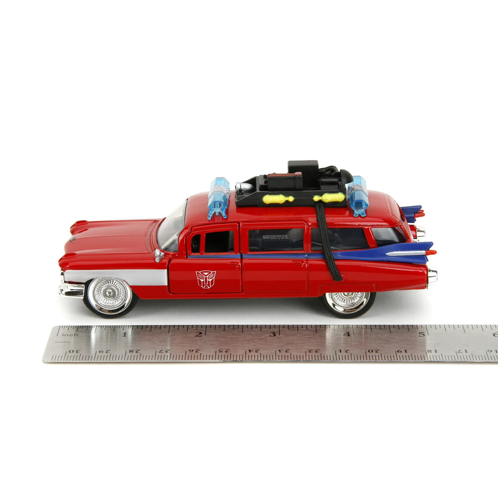 Transformers X Ghostbusters Ecto-1 G1 Jada Toys Mashup