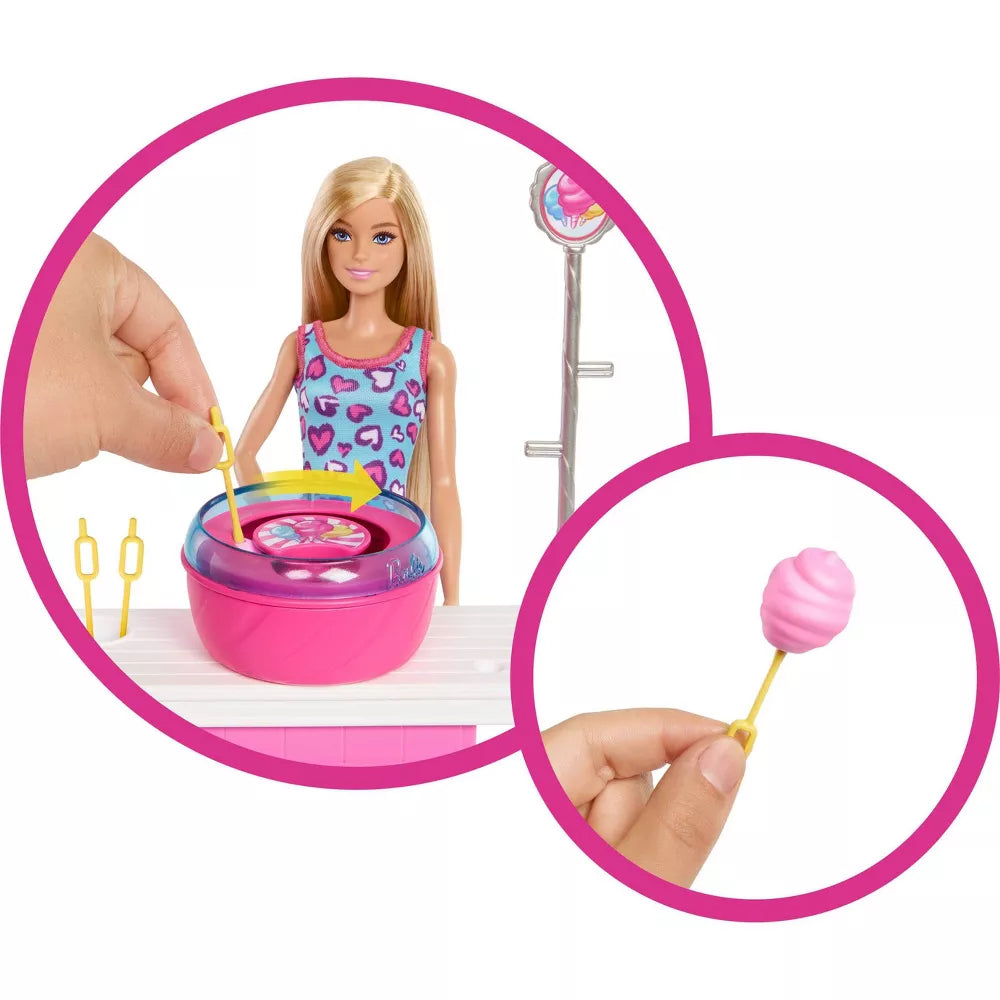 Barbie Mysteries Beach Detectives Malibu cotton Candy Playset