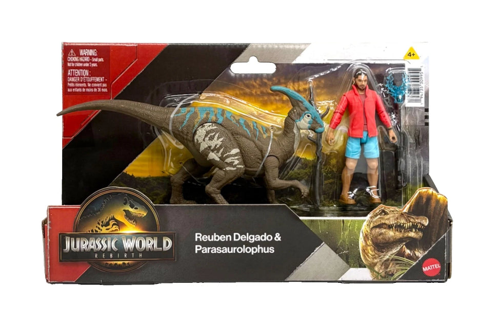 Jurassic World Rebirth Reuben Delgado & Parasaurolophus