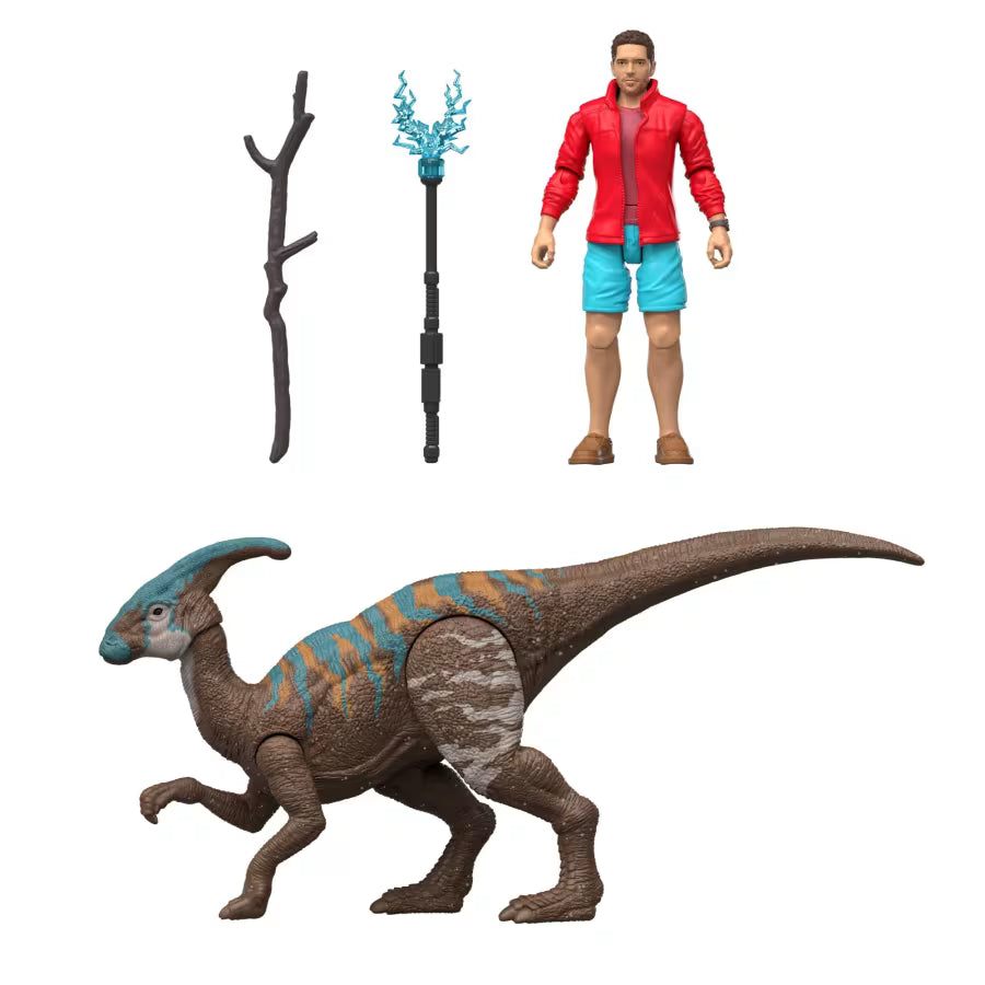 Jurassic World Rebirth Reuben Delgado & Parasaurolophus
