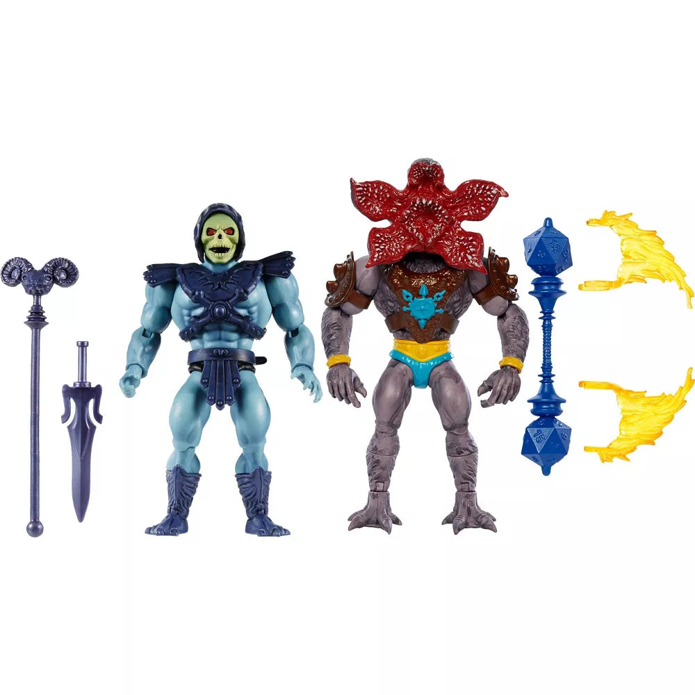 MASTERS OF THE UNIVERSE X STRANGER THINGS  SKELETOR & DEMOGORGON