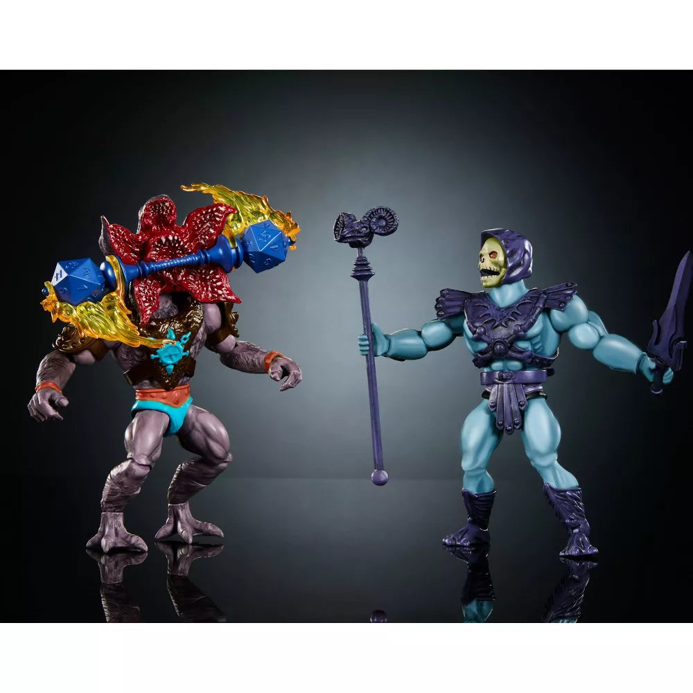 MASTERS OF THE UNIVERSE X STRANGER THINGS  SKELETOR & DEMOGORGON