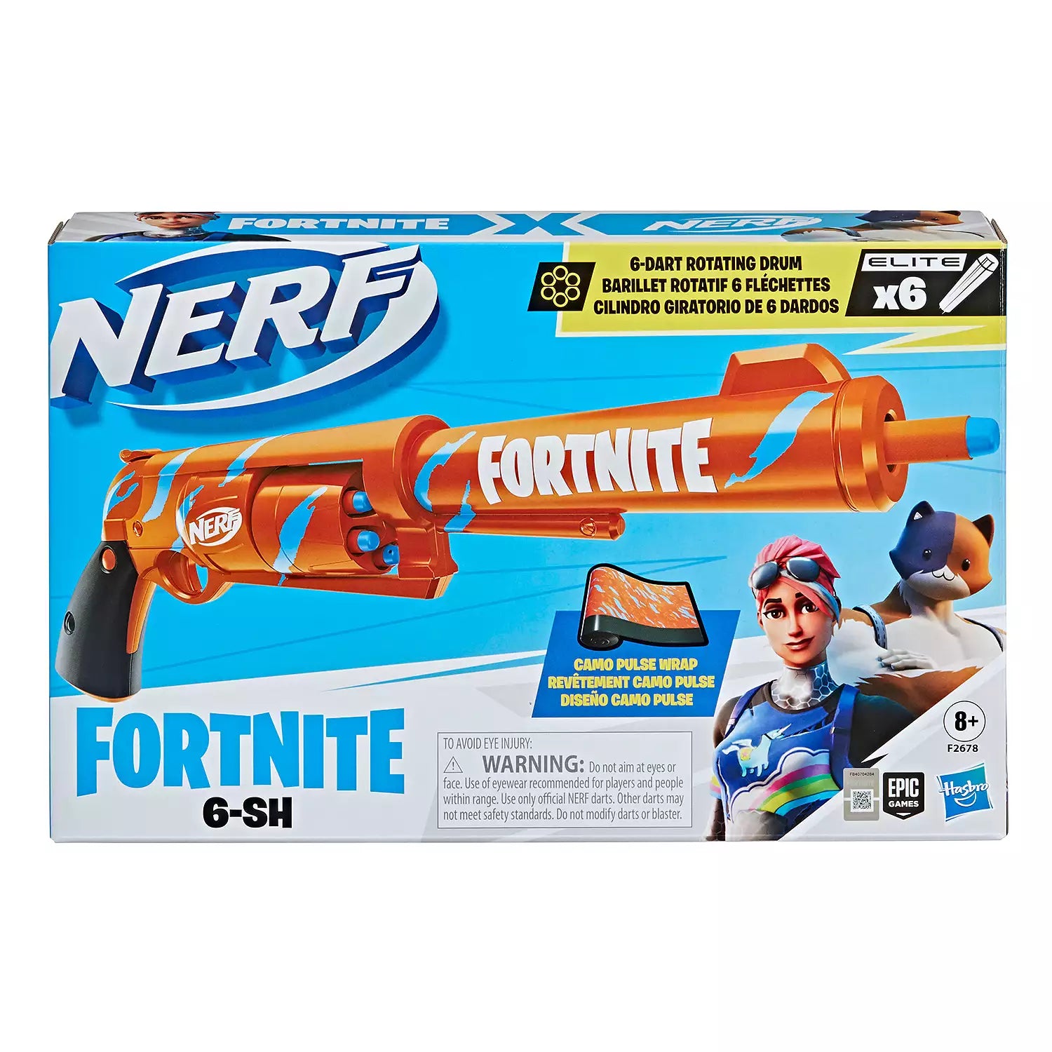NERF- FORTNITE 6-SH: ELITE X6.