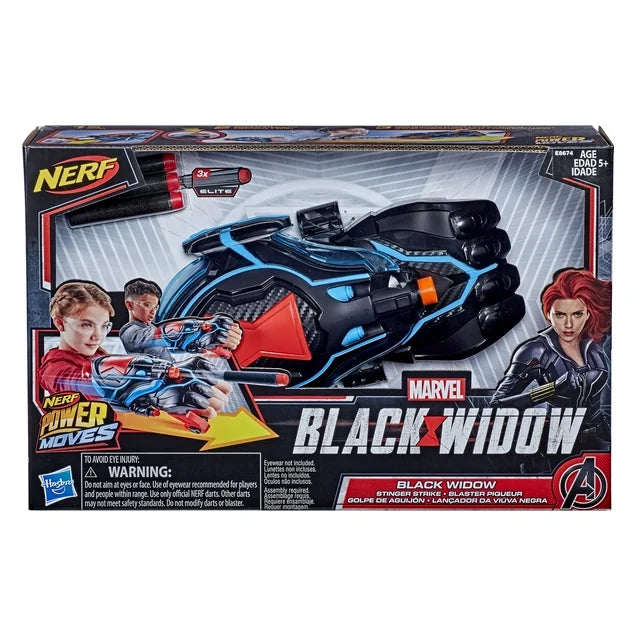 NERF POWER MOVES : MARVEL- BLACK WIDOW STINGER STRIKER