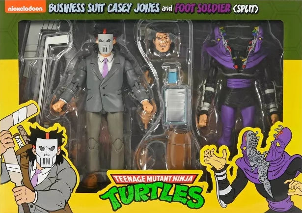 Neca Teenage Mutant Ninja Turtles Business Suit Casey Jones & Foot Soldier (Split)