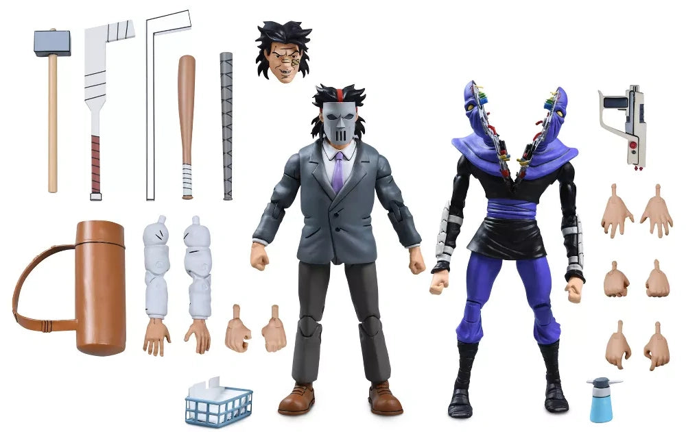 Neca Teenage Mutant Ninja Turtles Business Suit Casey Jones & Foot Soldier (Split)