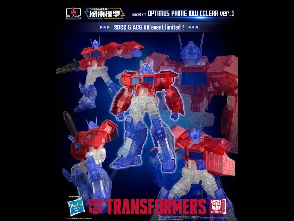 TRANSFORMERS FURAI OPTIMUS PRIME IDW CLEAR