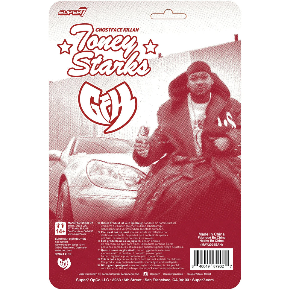 Super 7 Reaction Figure Ghostface Killah (Toney Starks)