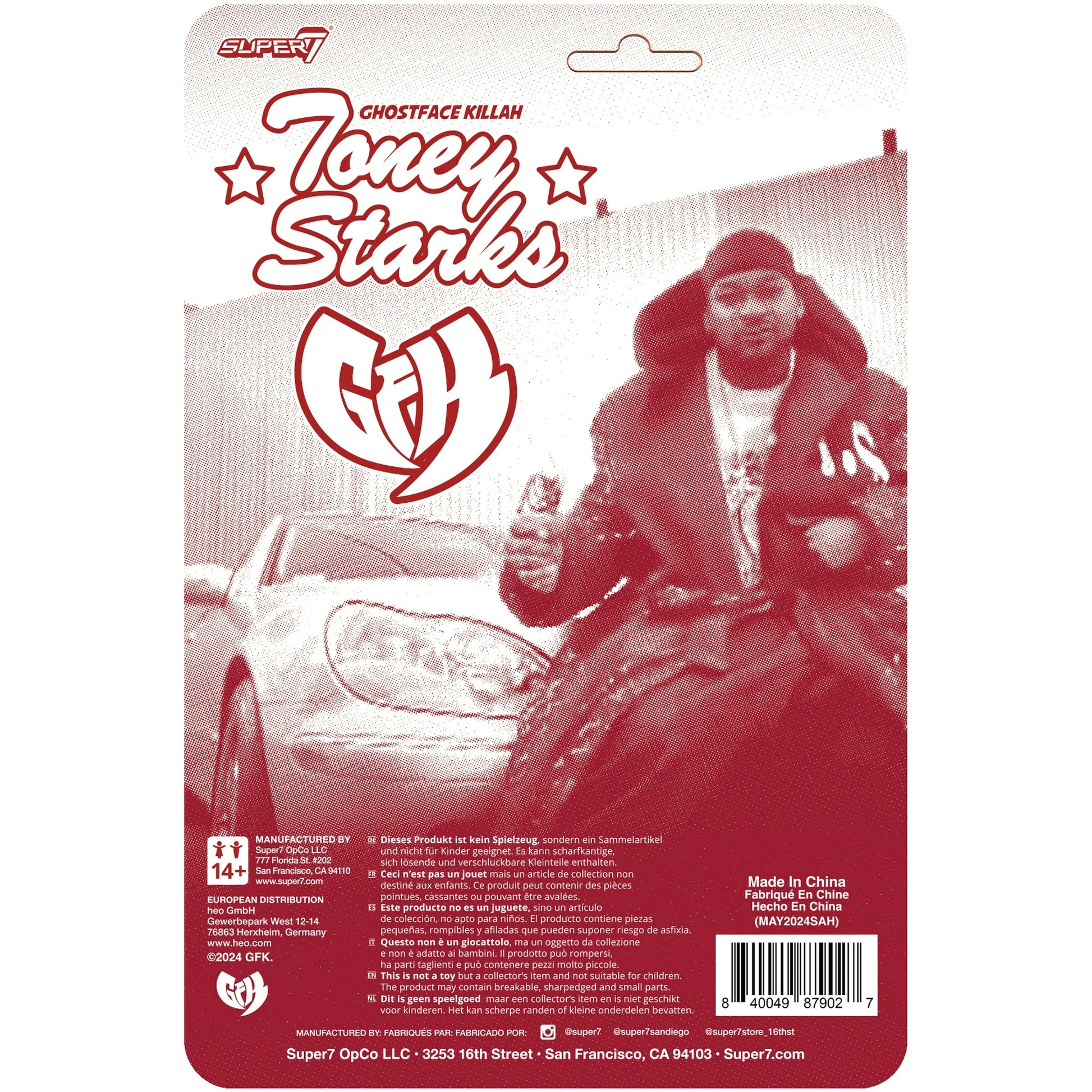 Super 7 Reaction Figure Ghostface Killah (Toney Starks)