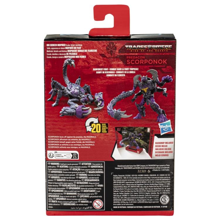 TRANSFORMERS RISE OF THE BEASTY STUDIO SERIES PREDACON SCORPONOK