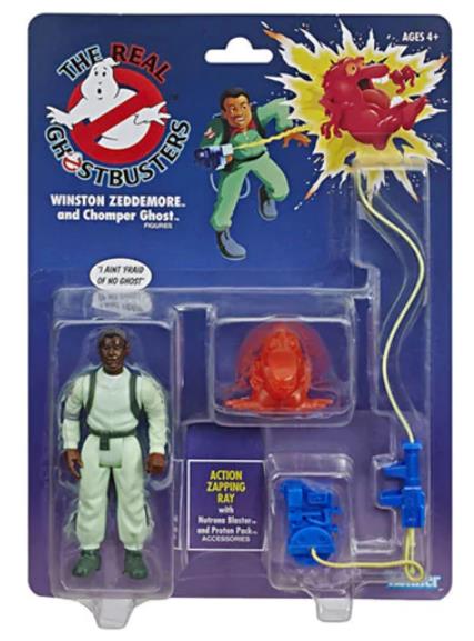KENNER THE REAL GHOSTBUSTERS WINSTON ZEDDEMORE & CHOMPER GHOST