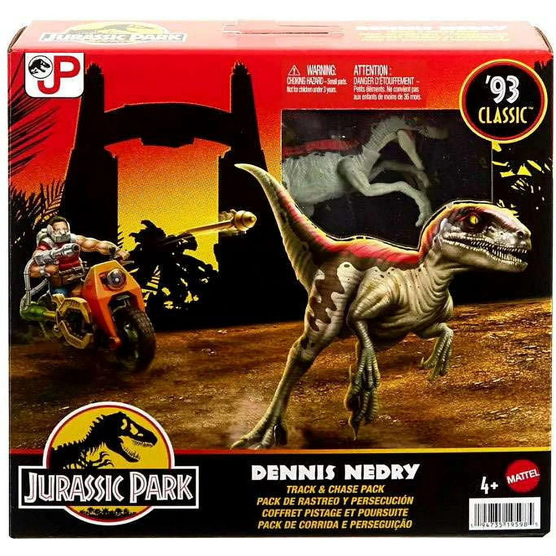JURASSIC PARK DENNIS NEDRY TRACK AND CHASE PAK