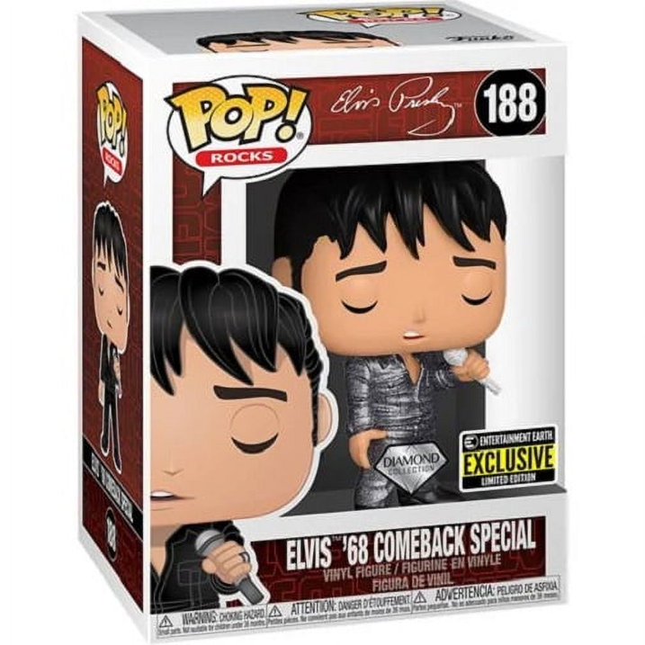 FUNKO POP ROCKS #188 ELVIS PRESLEY '68 COMEBACK SPECIAL