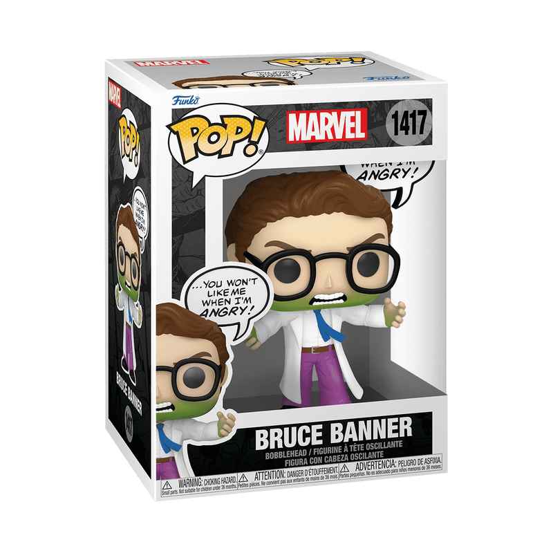 Funko Pop! Marvel Bruce Banner (Don't make me angry!)