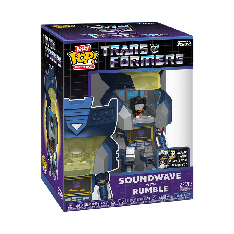 FUNKO BITTY POP! BITTY BOT SOUNDWAVE WITH RUMBLE