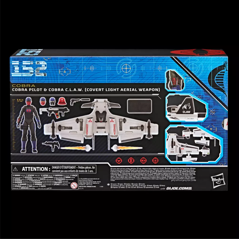 G.I.JOE Classified Series Cobra Cobra Pilot & Cobra C.L.A.W