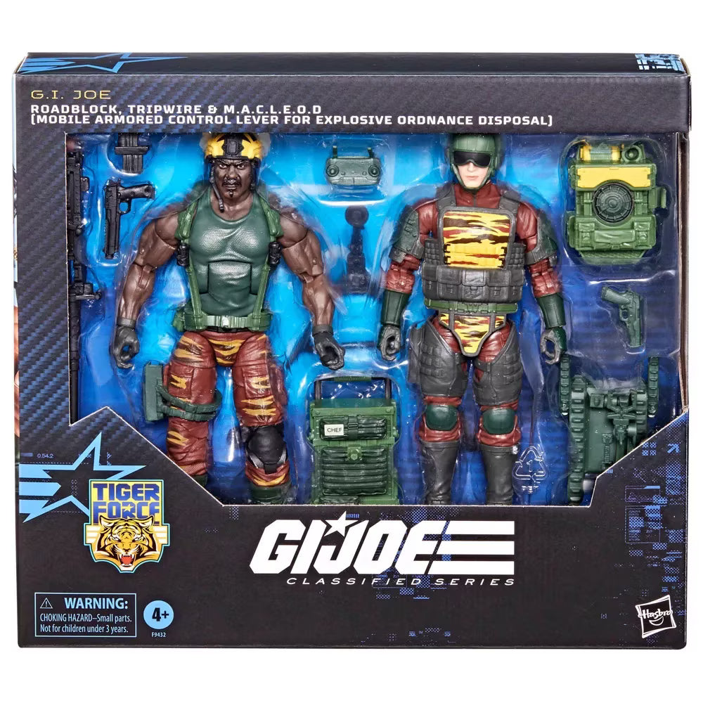 G.I.JOE Classified Series Tiger Force Roadblock, Tripwire & M.A.C.L.E.O.D