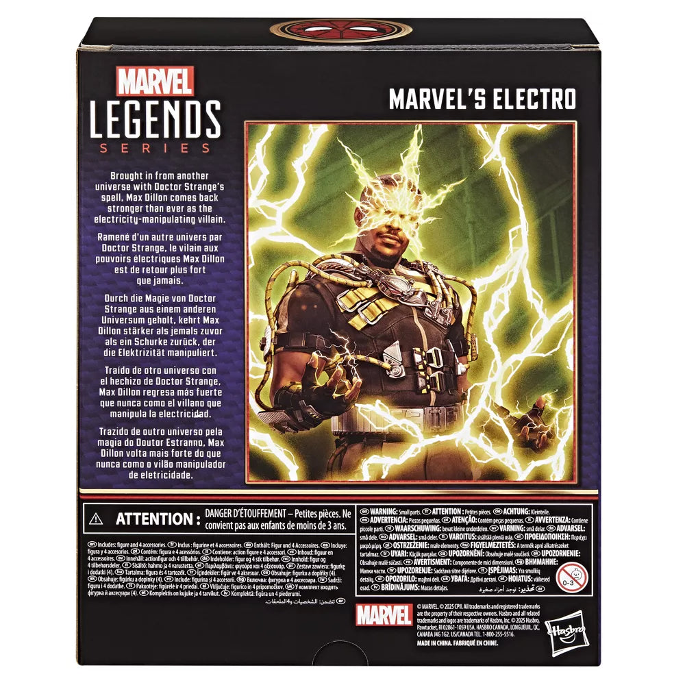 MARVEL LEGEND SERIES SPIDER-MAN NO WAY HOME  MARVEL'S ELECTRO