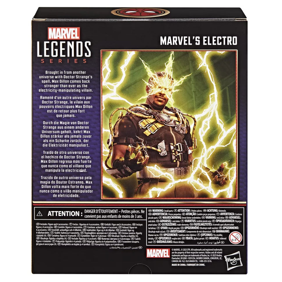 MARVEL LEGEND SERIES SPIDER-MAN NO WAY HOME  MARVEL'S ELECTRO