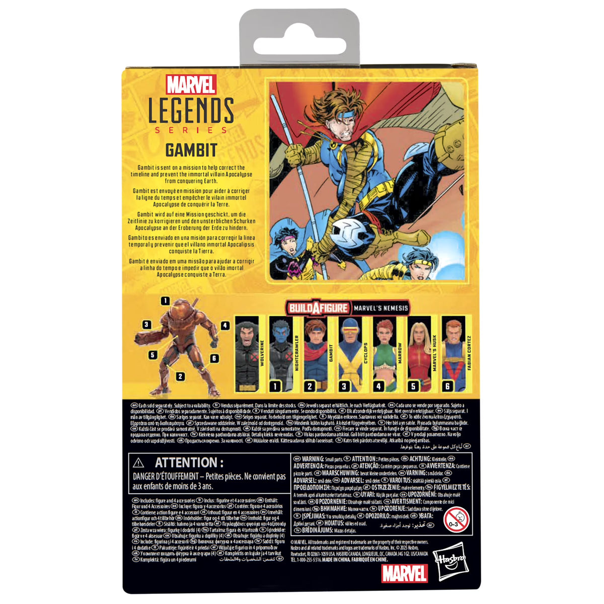 Marvel Legends Series X-MEN Gambit BAF Nemesis
