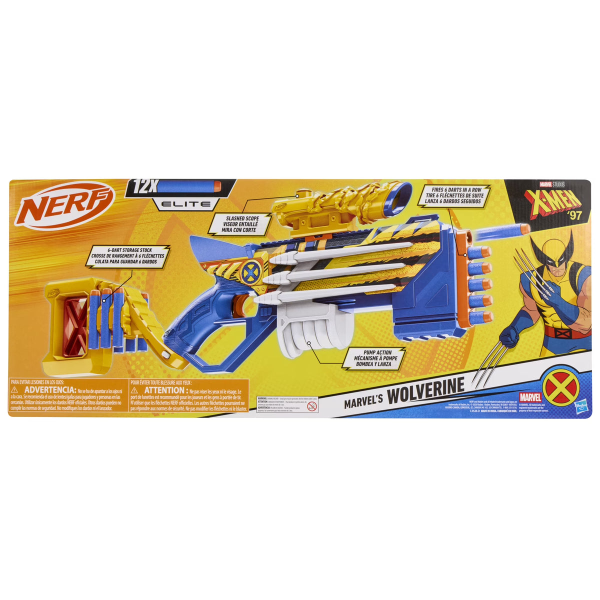 Nerf Marvel Studios X-Men 97 Marvel's Wolverine Blaster