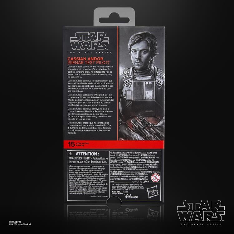 STAR WARS THE BLACK SERIES  CASSIAN ANDOR (SIENAR TEST PILOT)