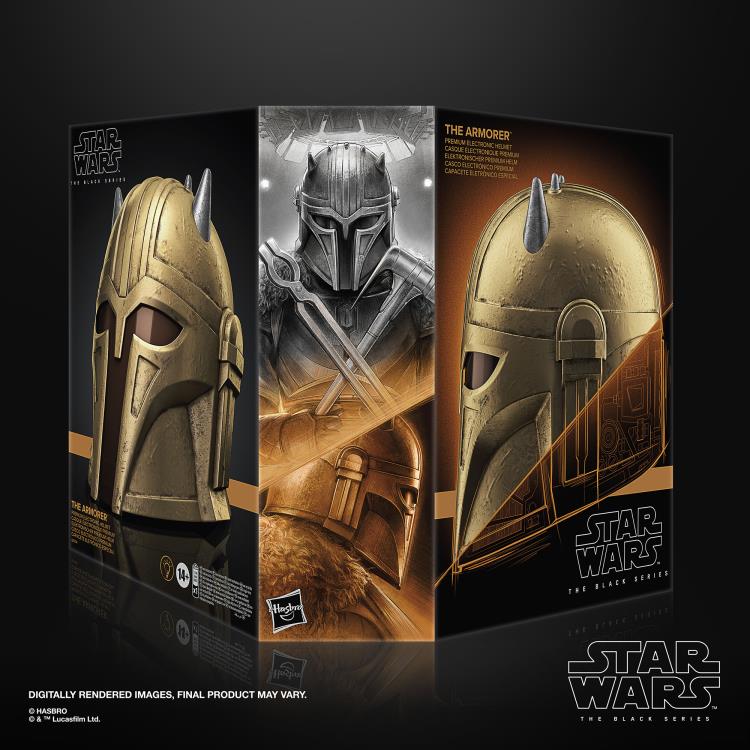 STAR WARS THE BLACK SERIES THE ARMORER ELECTRONIC HELMET