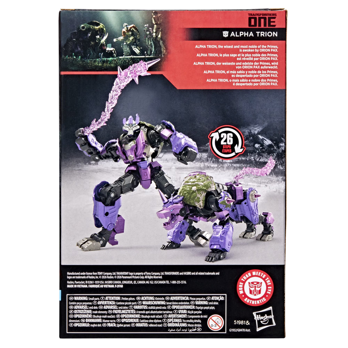 Transformers One Studio Series Alpha Trion