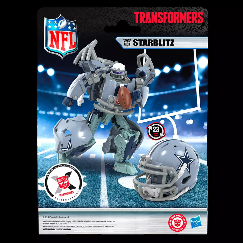 Transformers X NFL Collaborative Dallas Cowboys Transformers Starblitz