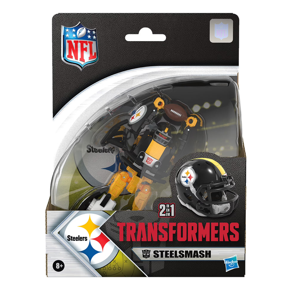 Transformers X NFL Collaborative Pittsburgh Steelers Transformers Steelsmash