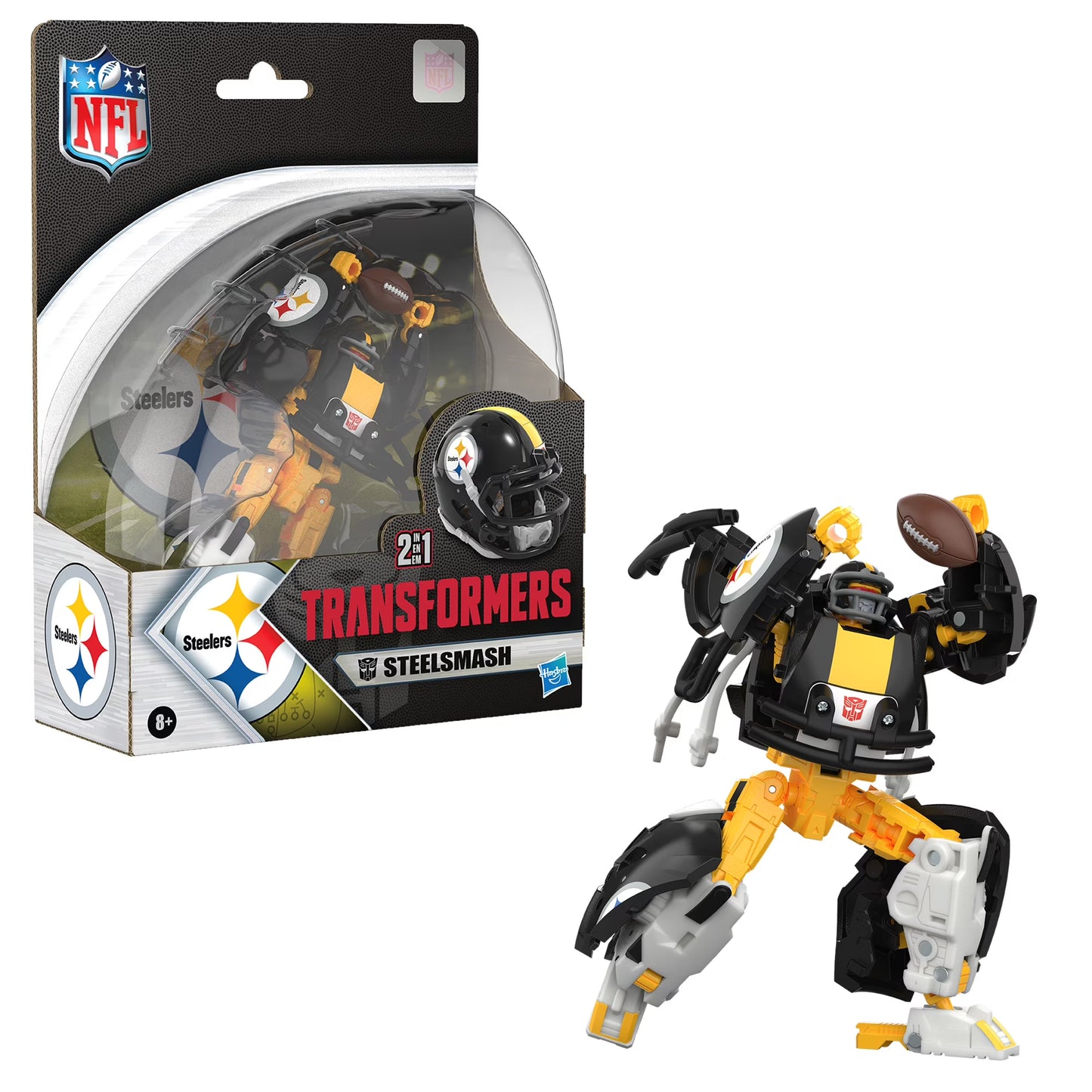 Transformers X NFL Collaborative Pittsburgh Steelers Transformers Steelsmash