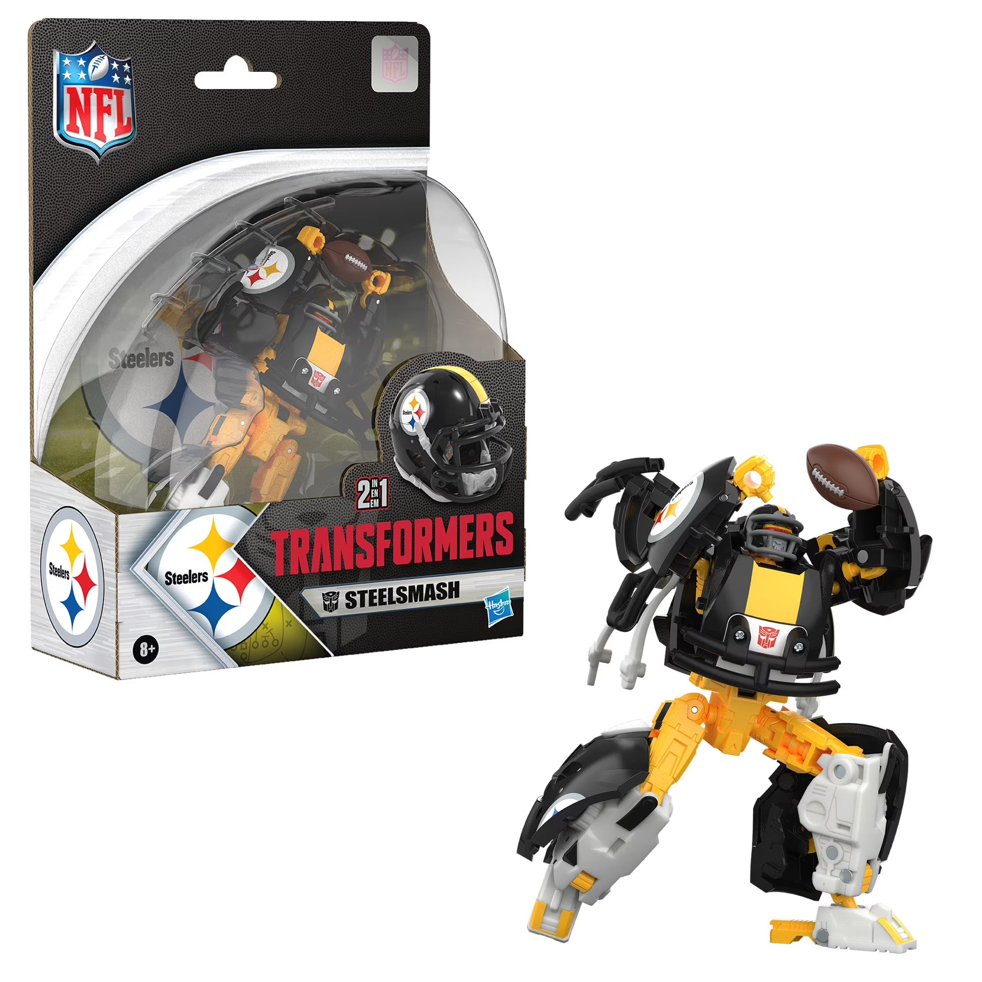 Transformers X NFL Collaborative Pittsburgh Steelers Transformers Steelsmash