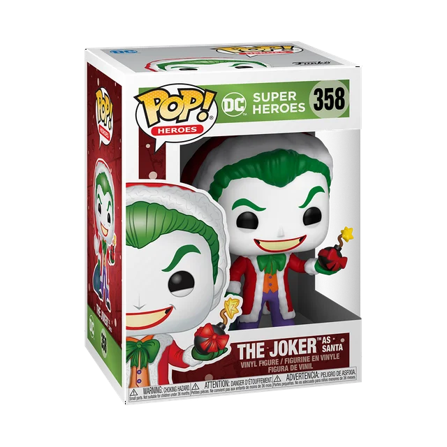 FUNKO POP! HEROES: THE JOKER AS SANTA #358