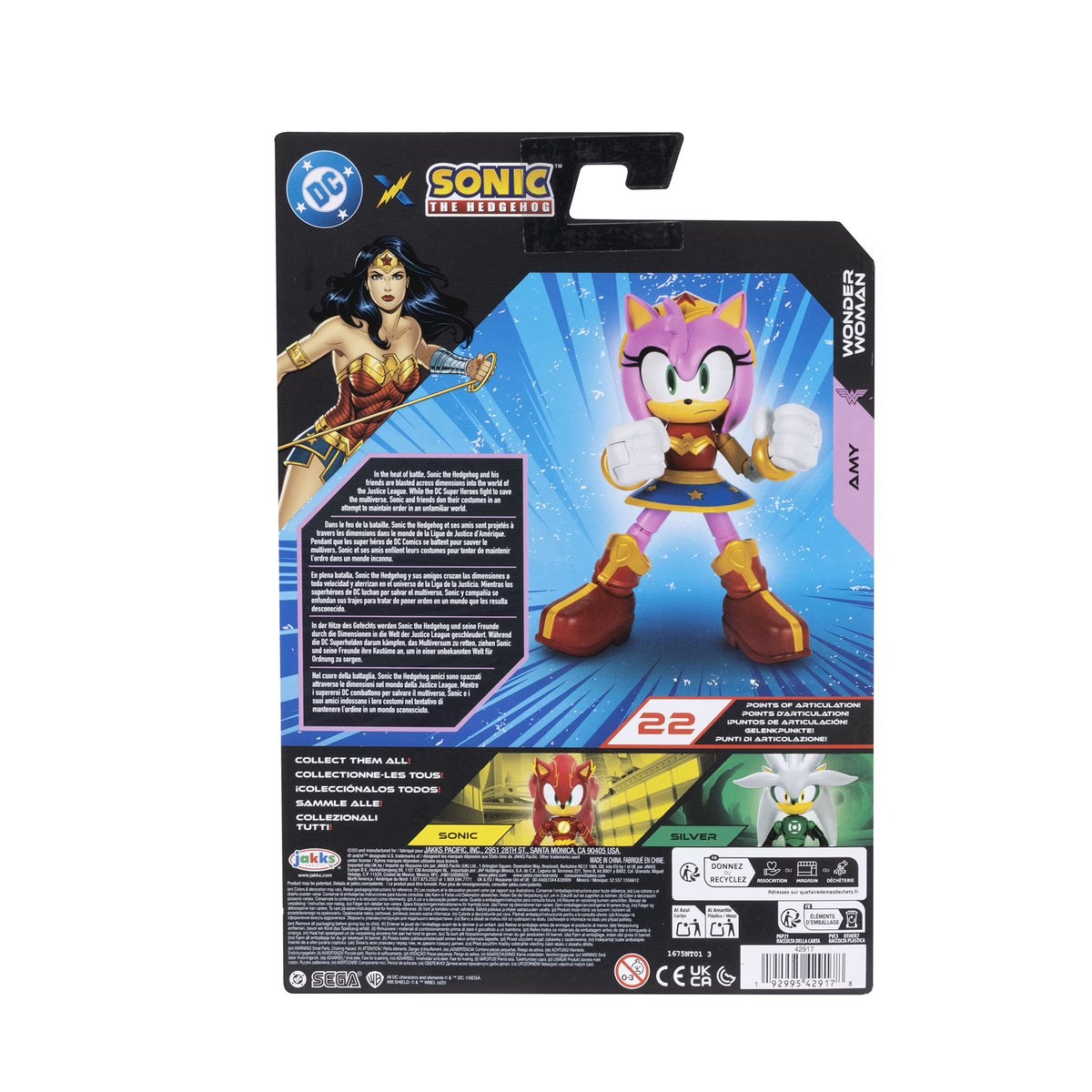 DC X Sonic The Hedgehog Amy Wonder Woman
