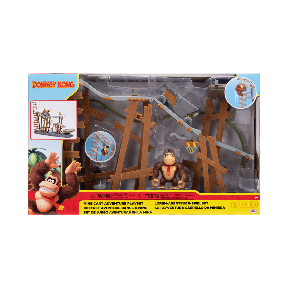 Donkey Kong Mine Cart Adventure Playset