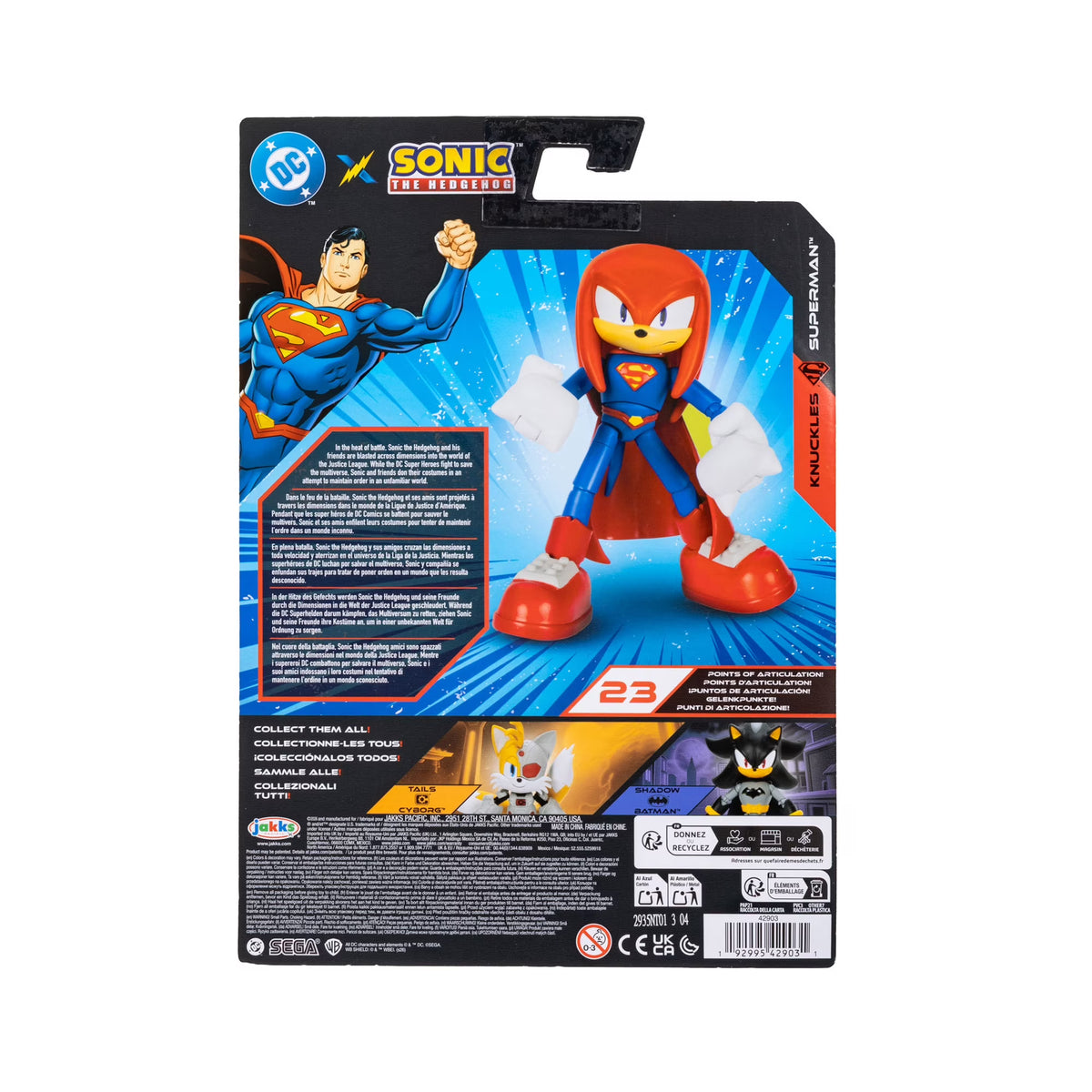 DC X Sonic The Hedgehog Knuckles Superman